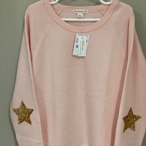 NWT Crewcuts light pink sweatshirt